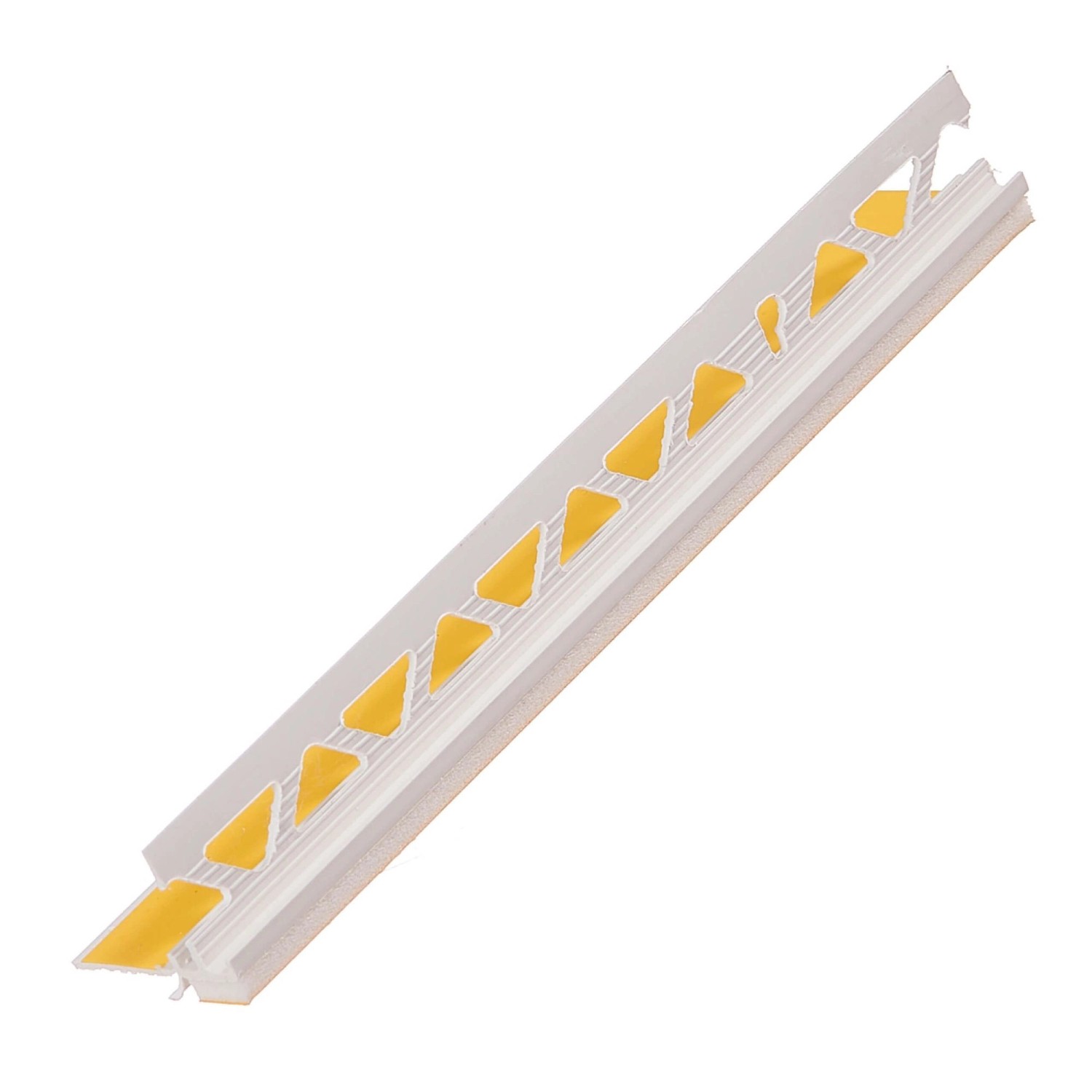 Protektor Anputzleiste 40x 260cm x 9mm PVC Weiß Schutzlippe Innen- und Außenputz