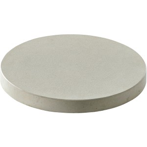 Graue, runde Trittplatte Circle aus Beton für den Garten, Ø 39 cm.