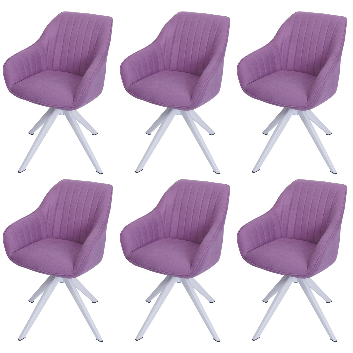 MCW Esszimmerstuhl K27 6er-Set Lila günstig online kaufen