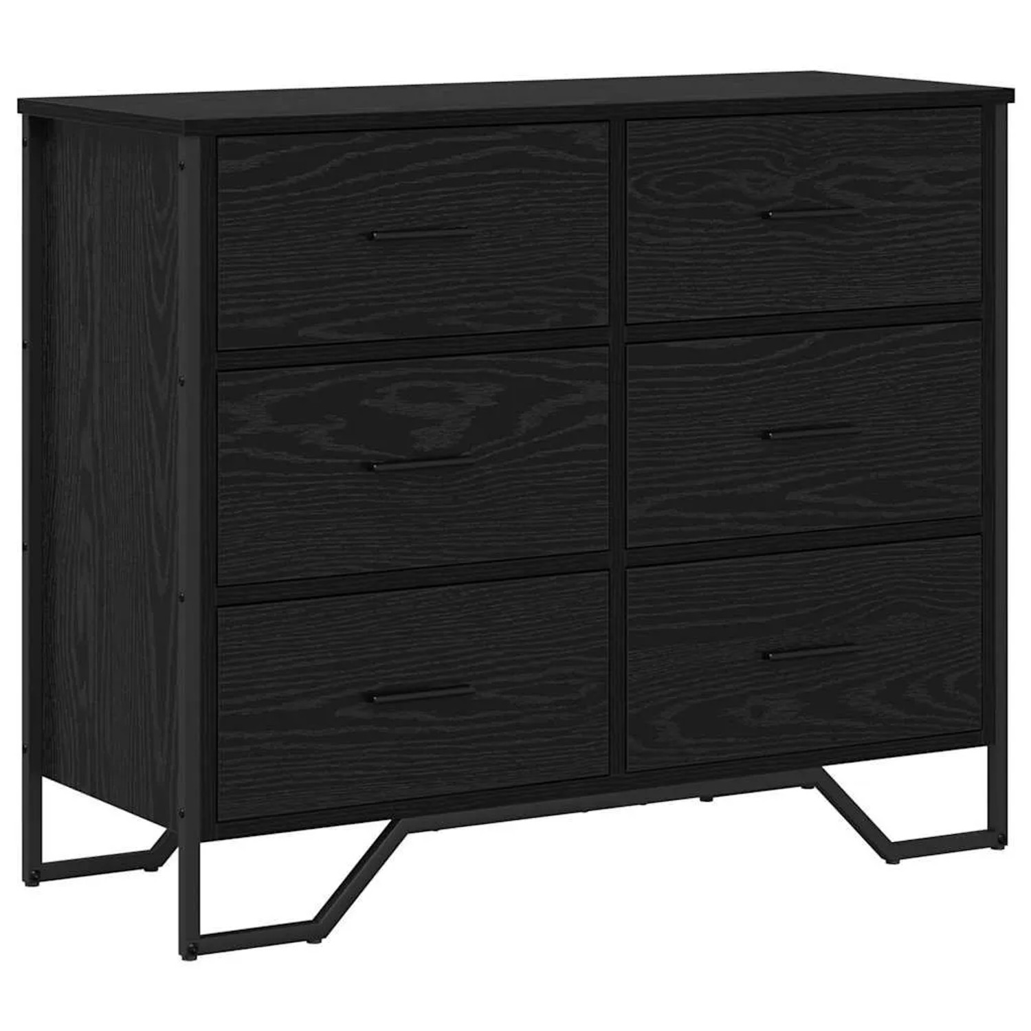 vidaXL Kommode 2 Stk Schwarz Eichen-Optik 91 x 35,5 x 74,5 cm 3365605