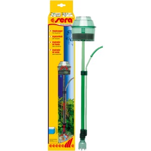 Sera Aquarium Staubsauger zur Reinigung des Aquariumbodens. Entfernt Mulm bis 60cm Tiefe.