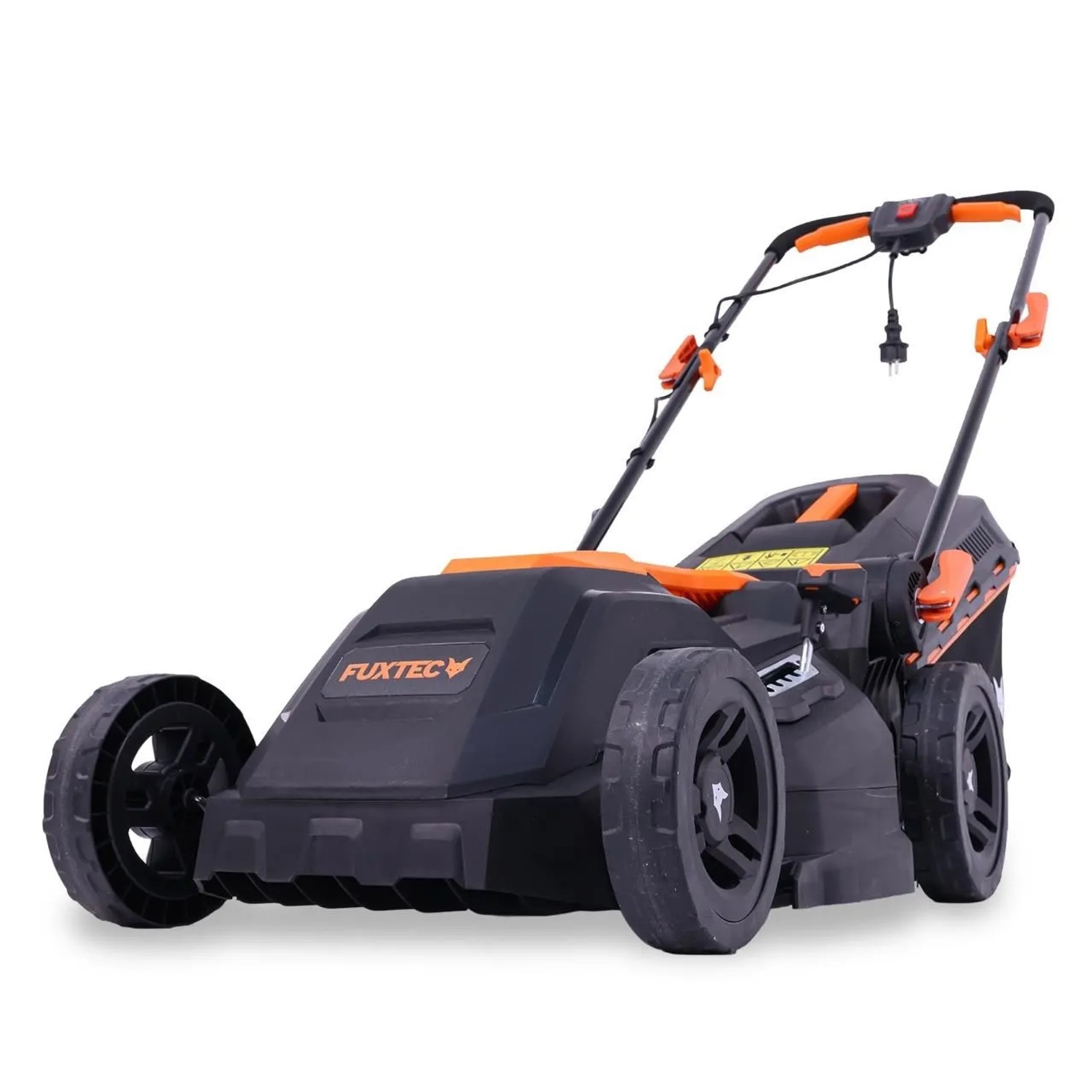 FUXTEC Elektro Rasenmäher 12 Kg mit Kabel FX-RME38 38 cm Schnittbreite 40 L Fangkorb 220 V