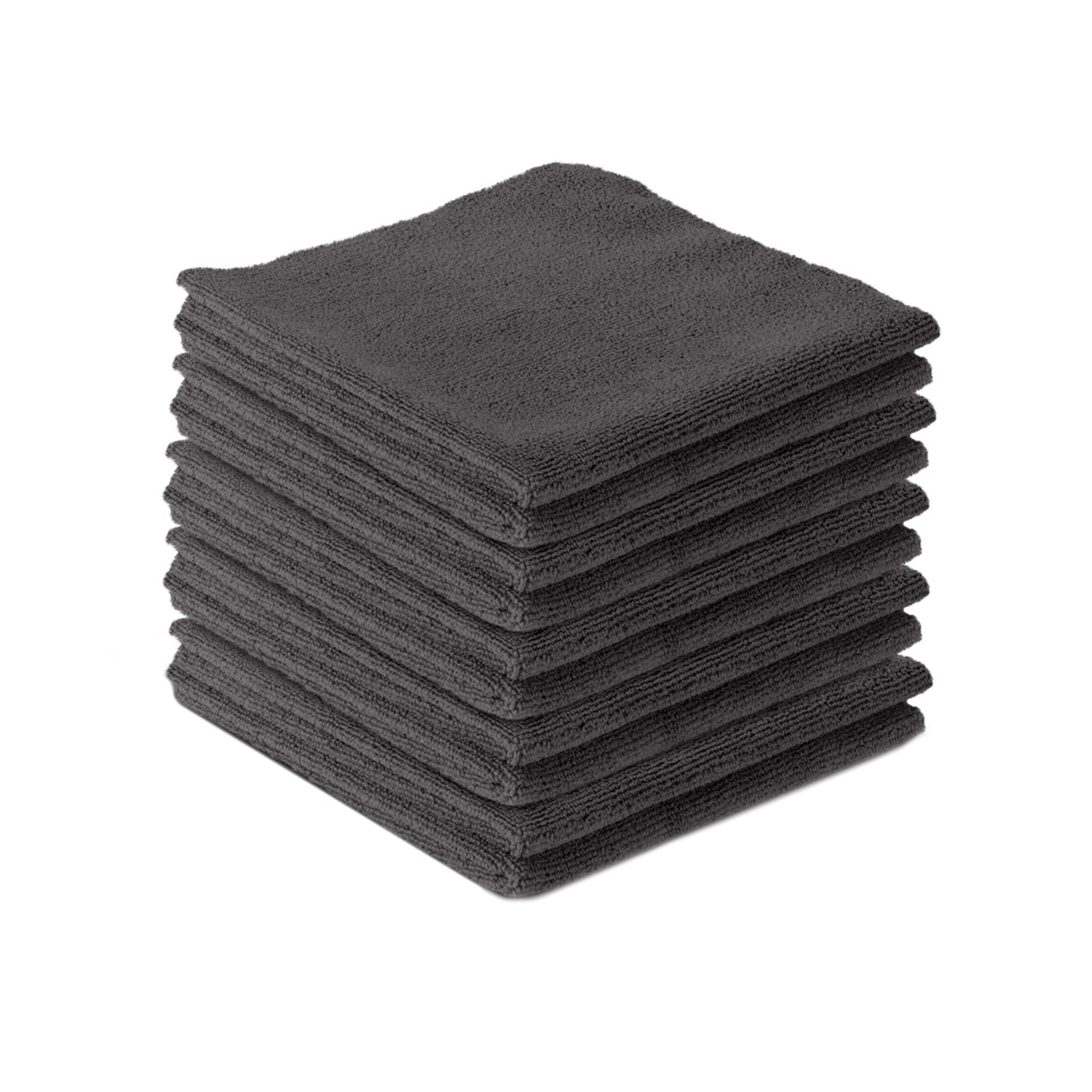 STAHLWERK Mikrofaser-Handtuch 10er Set 40 x 40 cm 300 gsm schwarz günstig online kaufen