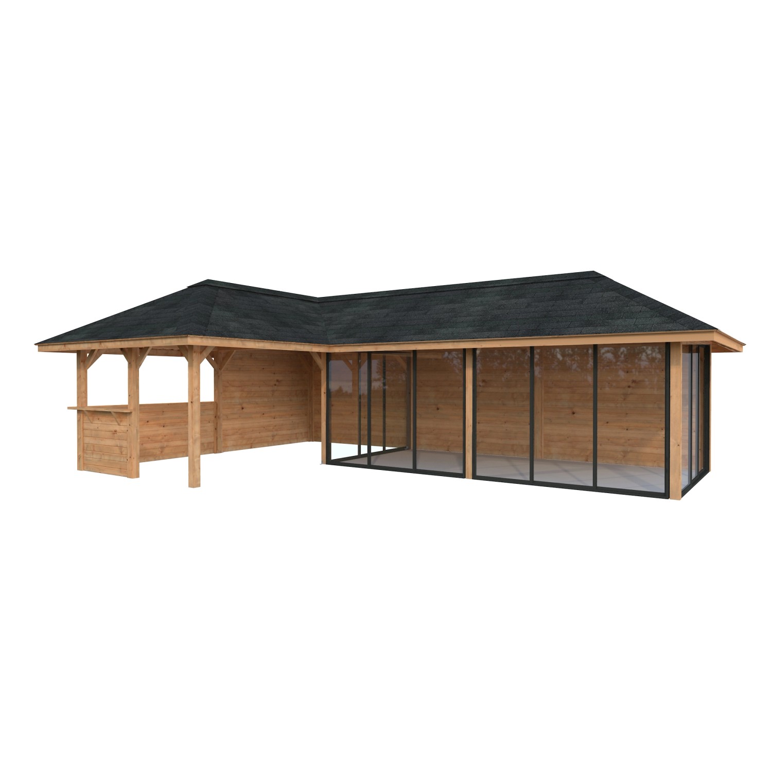 Palmako Pavillon Bianca Set221 Slide Braun Tauchgrundiert 876 cm x 588 cm F günstig online kaufen