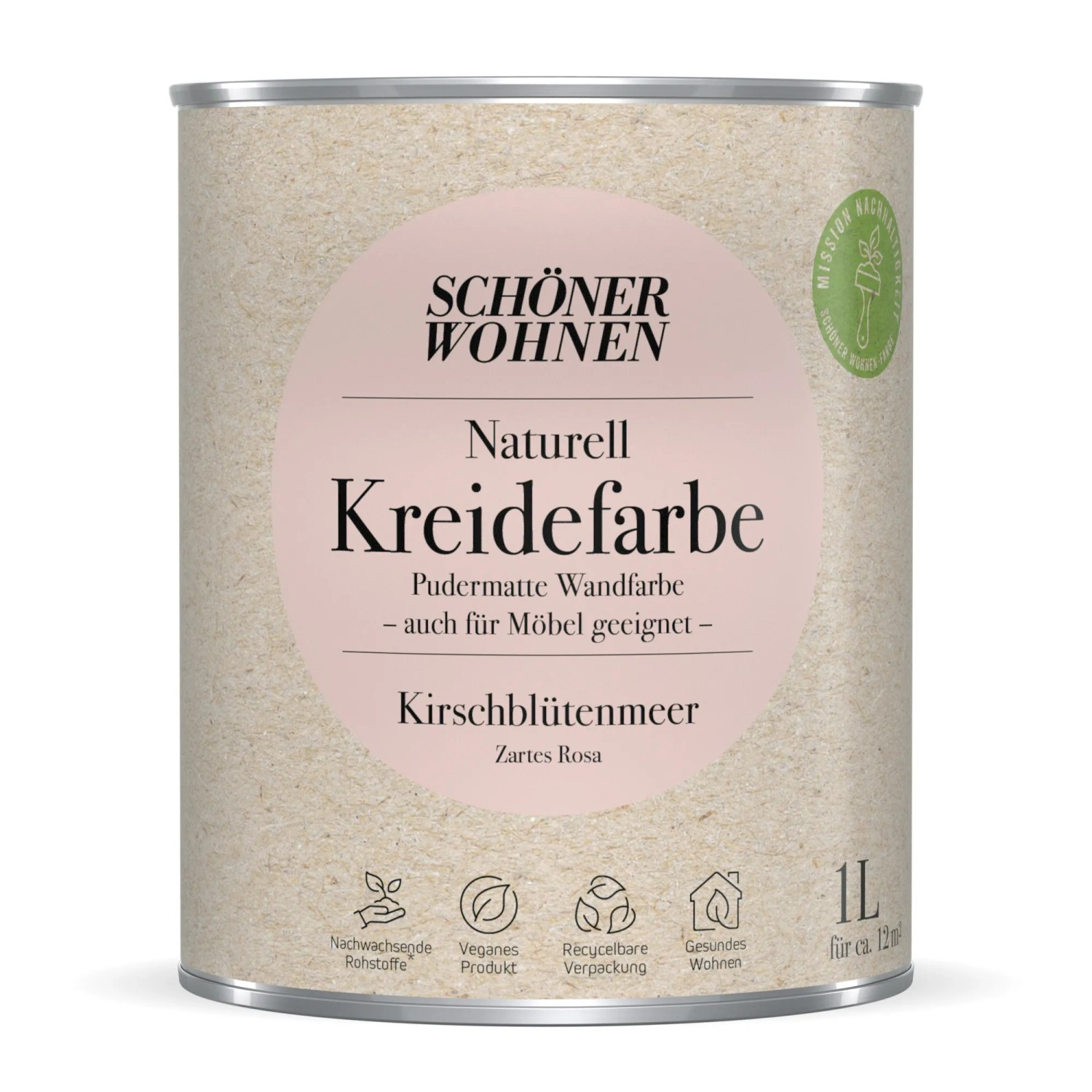 Schöner Wohnen Kreidefarbe Naturell Kirschblütenmeer 1,