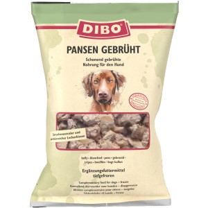 Dibo Hunde-Barf Pansen Gebrüht, 2kg Packung. Frostfutter für Hunde.