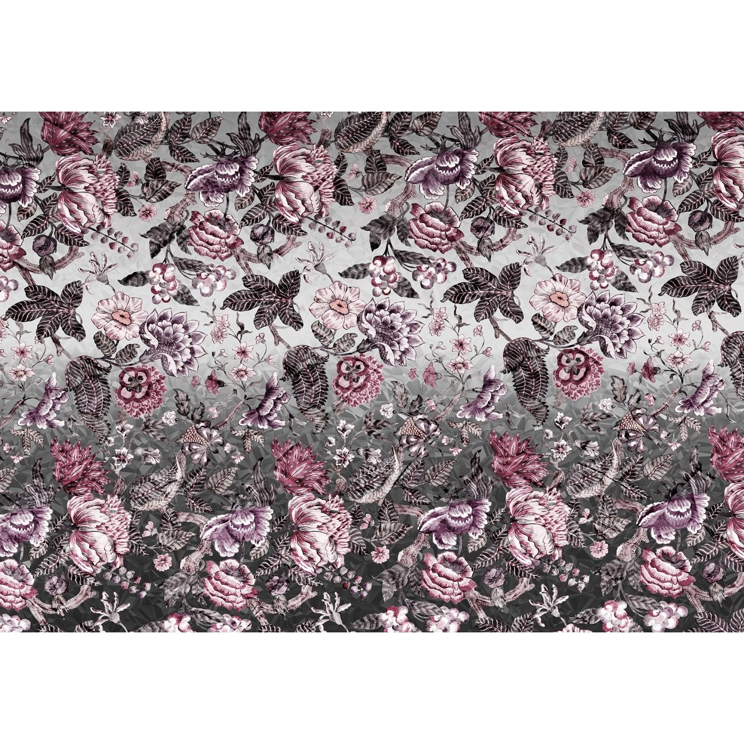 Sanders & Sanders Fototapete Blumen Grau und Rosa 400 x 280 cm 611868