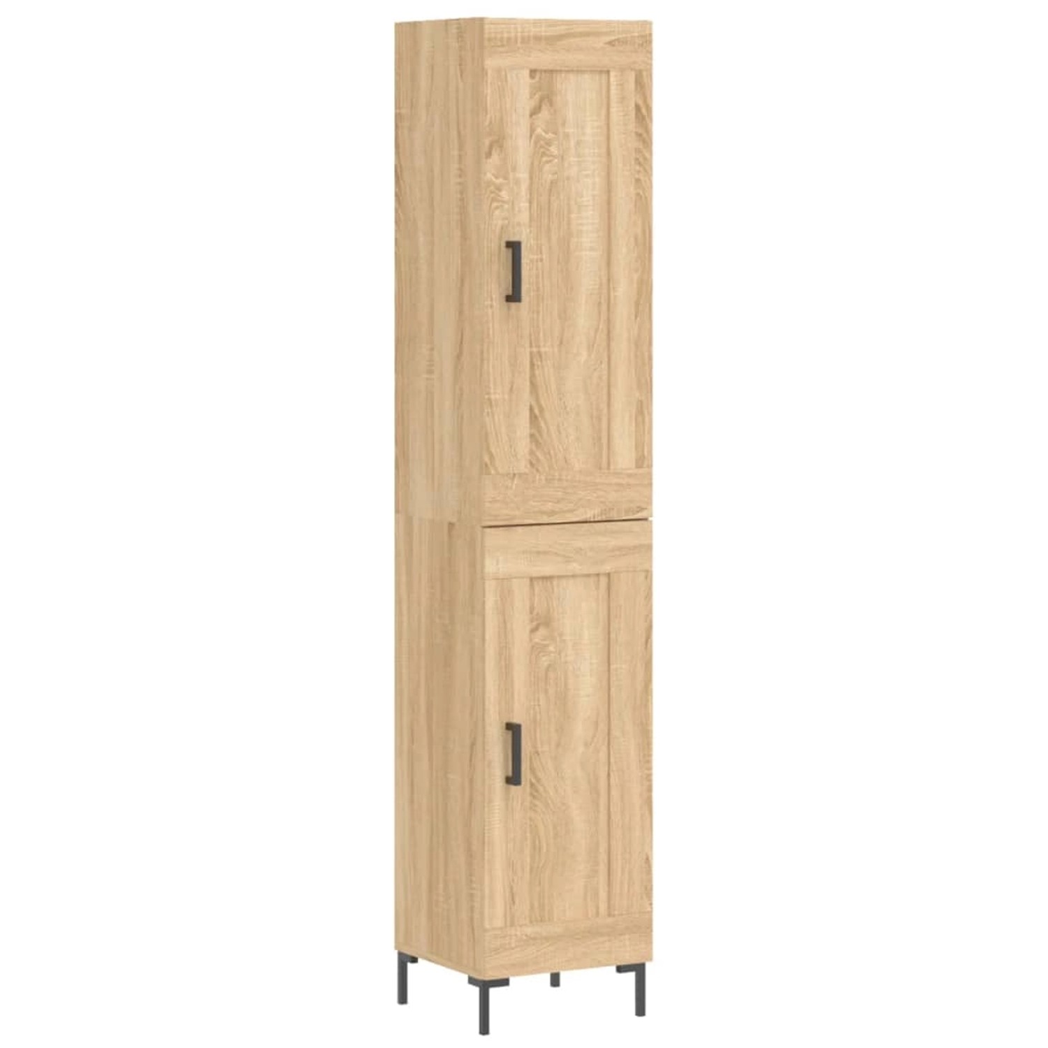 vidaXL Highboard Sonoma-Eiche 34,5x34x180 cm Holzwerkstoff 3200452 günstig online kaufen