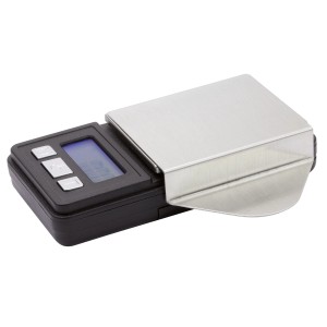 Dynavox TW-2 Tonarmwaage für Plattenspieler, digitale Feinwaage mit Display und silberner Auflagefläche.