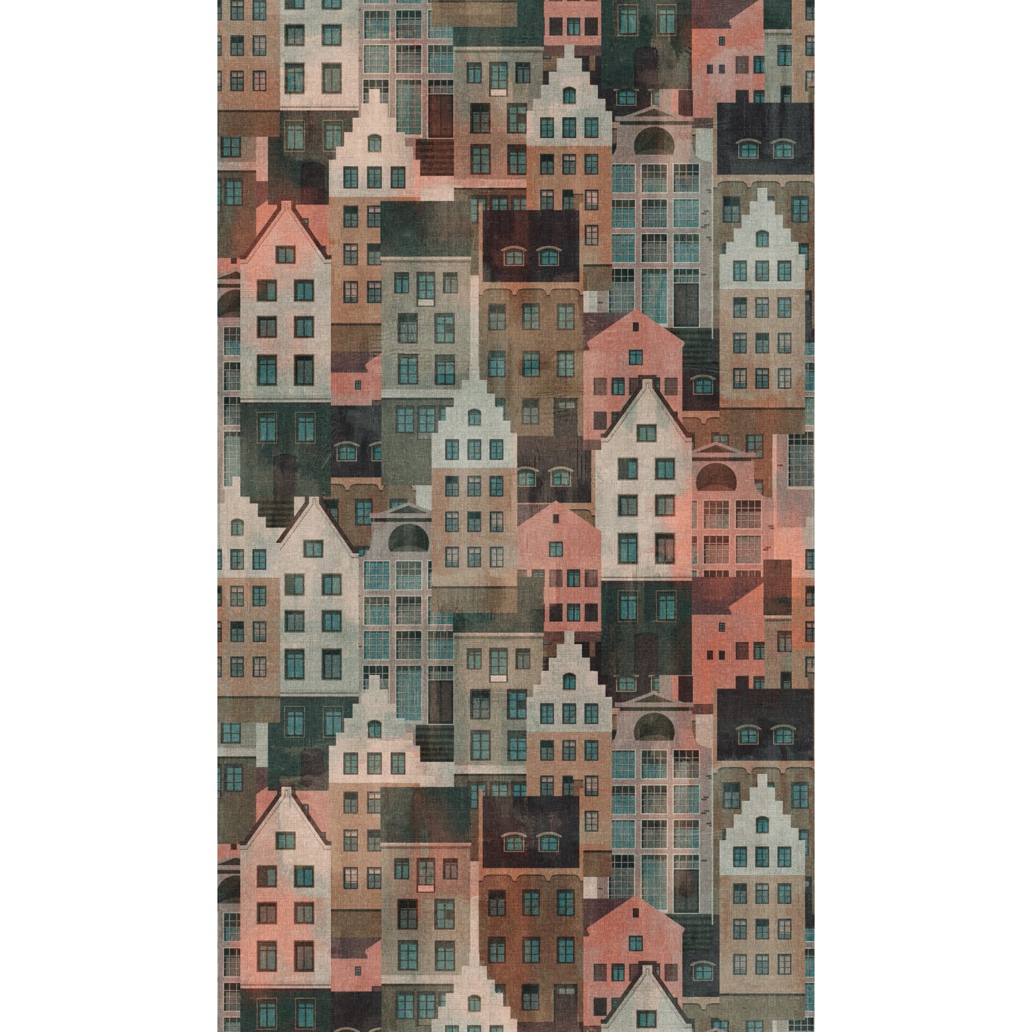 A.S. Creation Fototapete Gebäude 1,59 m x 2,8 m Blau-Rosa FSC® günstig online kaufen