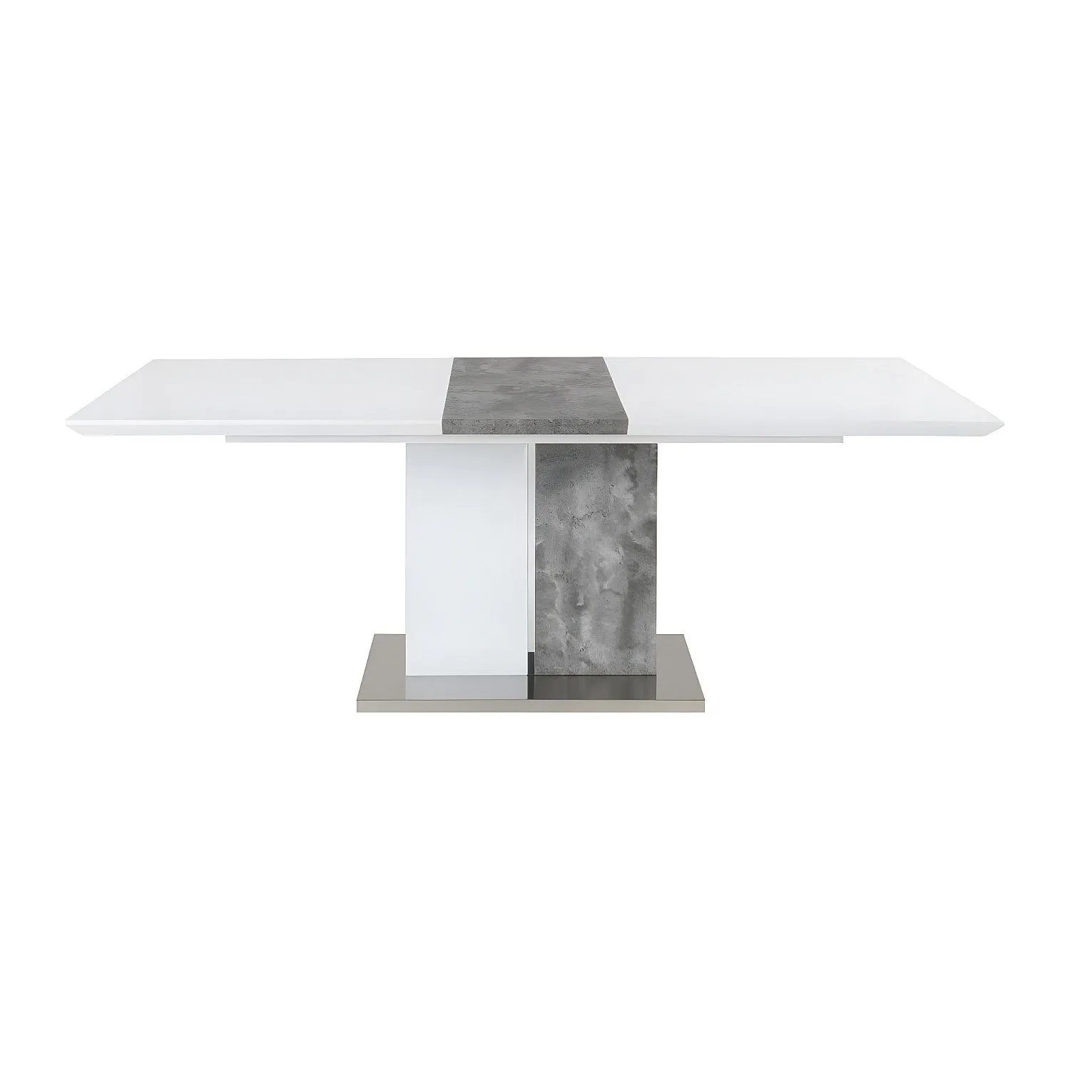 Vente-unique Esstisch Eren Grau  Weiß 160 cm  200 cm