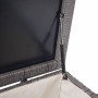 Proregal Poly-Rattan Kissenbox HxBxT 80x160x94cm Premium Grau 320L Gartentruhe Auflagenbox Truhe_5