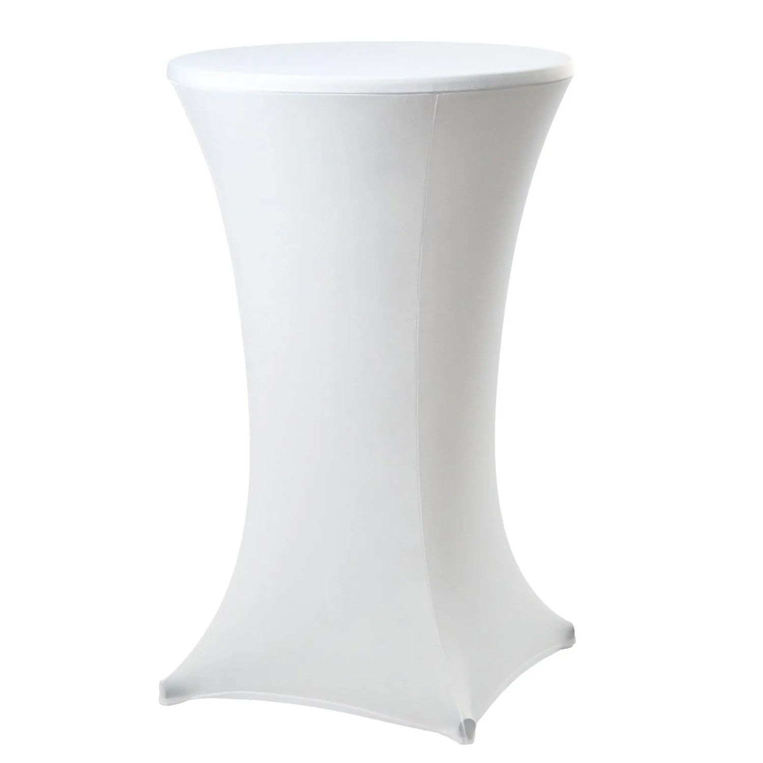 TRUTZHOLM Stehtischhusse Tischdecke Bistrotisch 60cm Weiß