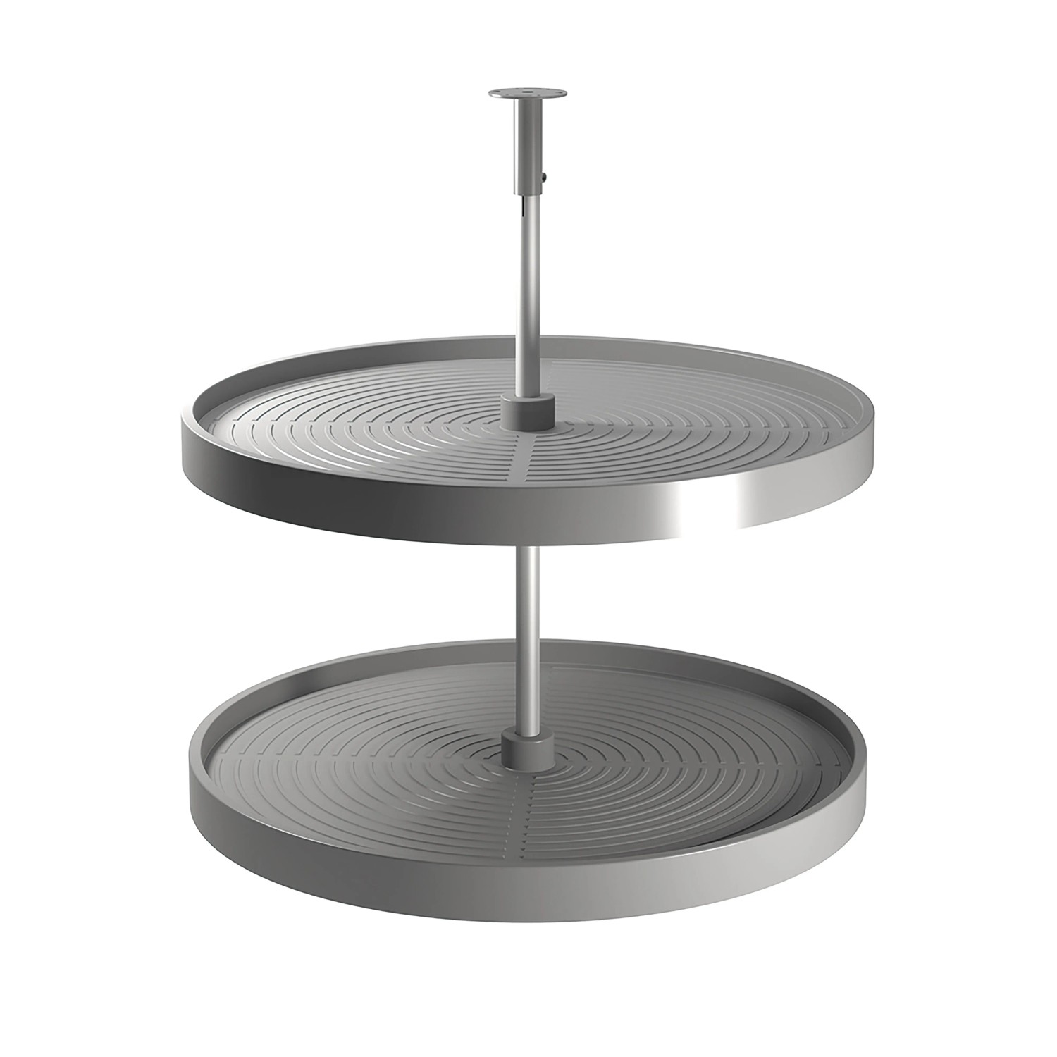 Emuca Lot Runde Platten Shelvo für Küchenmöbel für 800 mm Modul Kunststoff und Aluminium Weiss