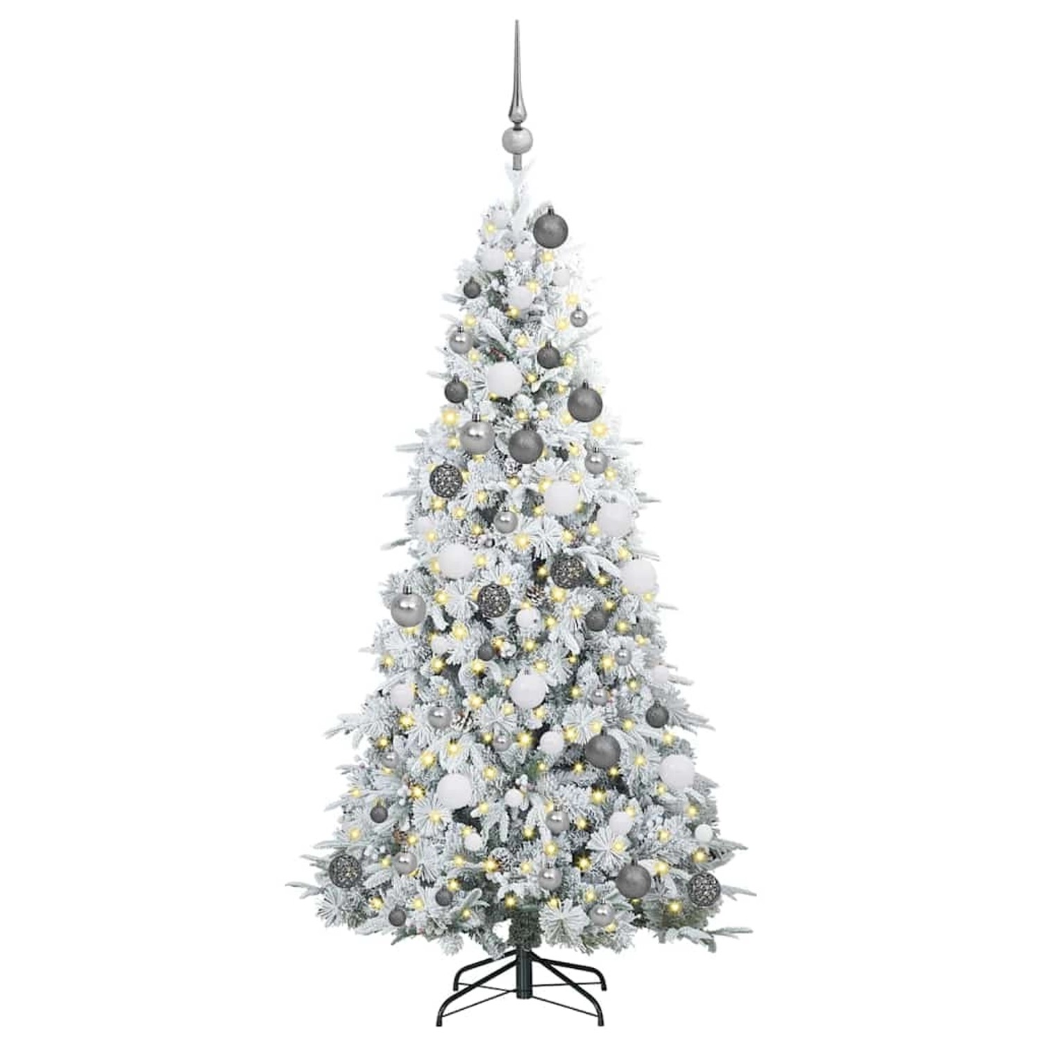 vidaXL Künstlicher Klappbarer Weihnachtsbaum Grün 180 cm PE und PVC 3397483