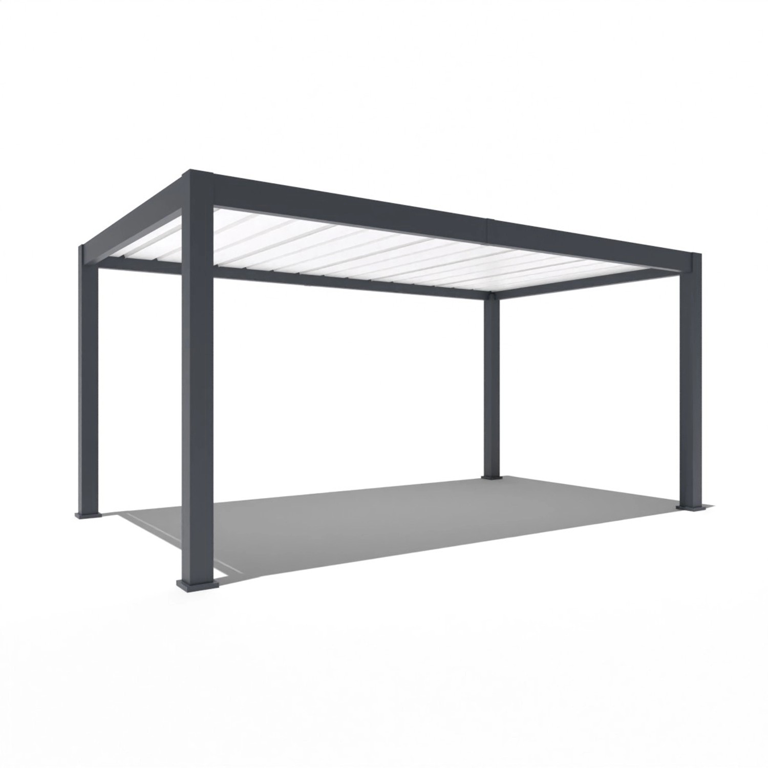 Weide Carport Aluminium Pergola 3x5,3m Anthrazit Garage Überdachung günstig online kaufen