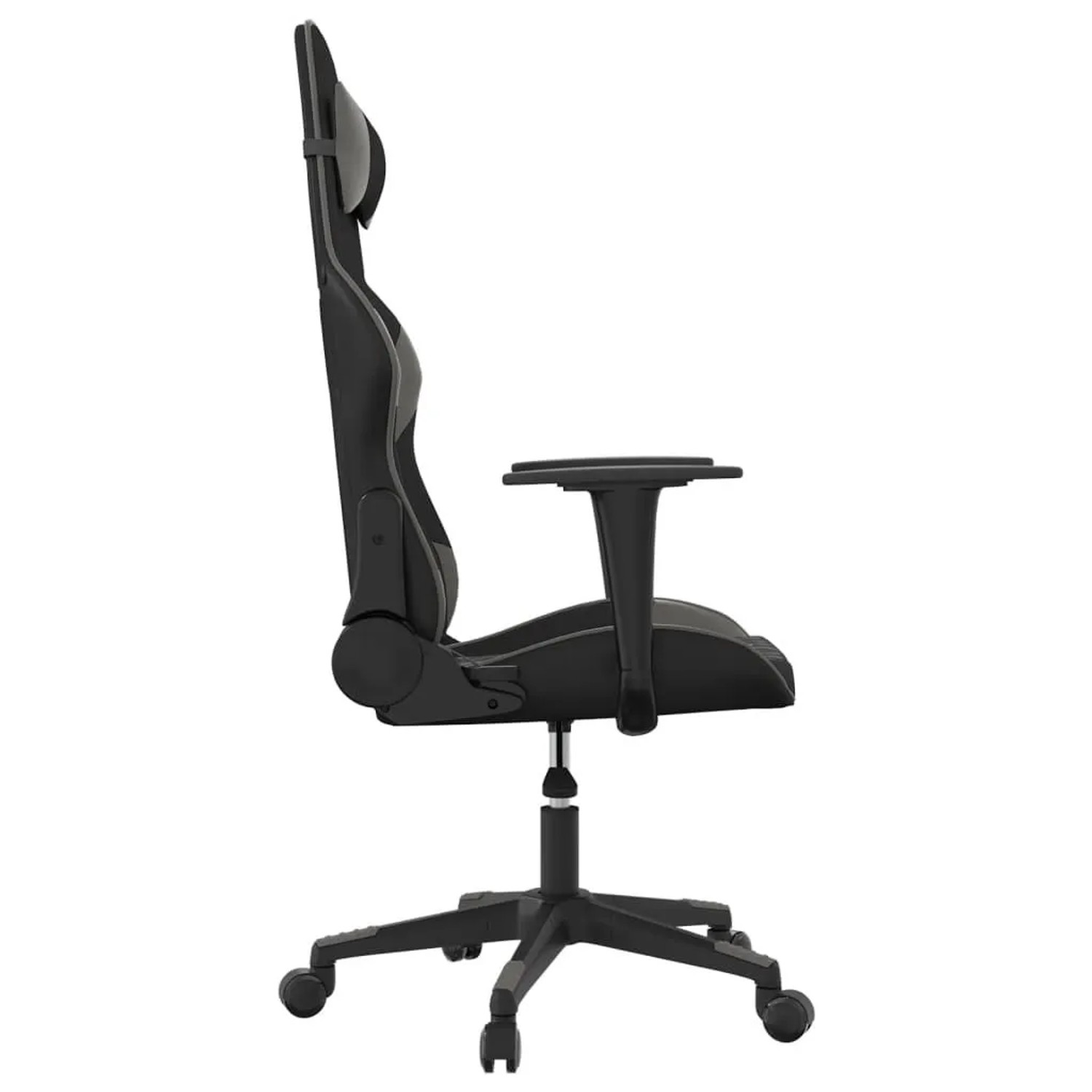 vidaXL Gaming-Stuhl mit Massagefunktion Schwarz und Grau Kunstleder 345515_4
