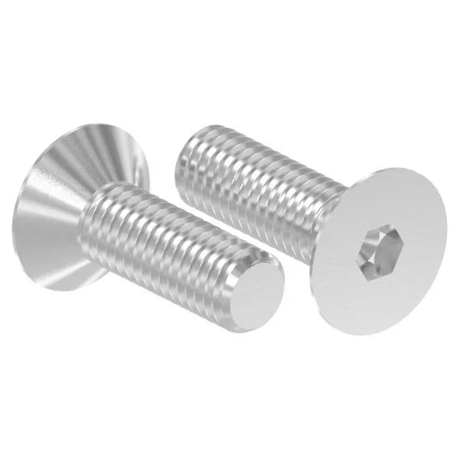 FeNau Senkkopfschraube V2A M8x25 Innensechskant ISO 10642 Vollgewinde