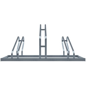 Feuerverzinkter Schake Fahrradständer für 3 Fahrräder, einseitig, 1050 mm, aus der Kategorie Baugeräte.