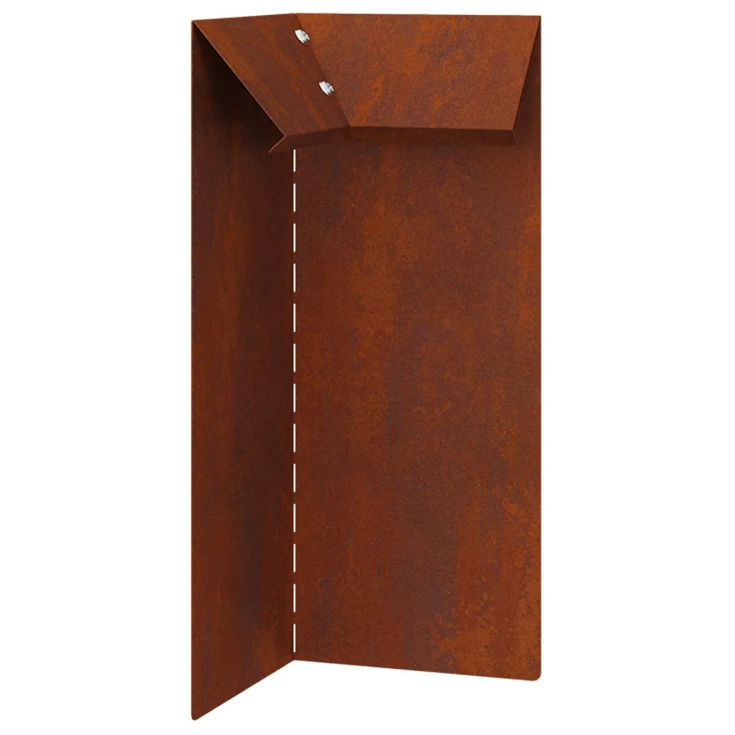 vidaXL Schneckenzaun Rostig 10 x 10 x 25 cm Wetterfeststahl 874877
