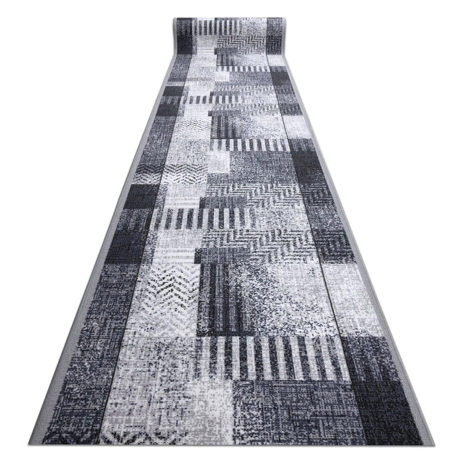 RugsX Läufer Antirutsch Essenza VG15589 Grau 80cm 100cm