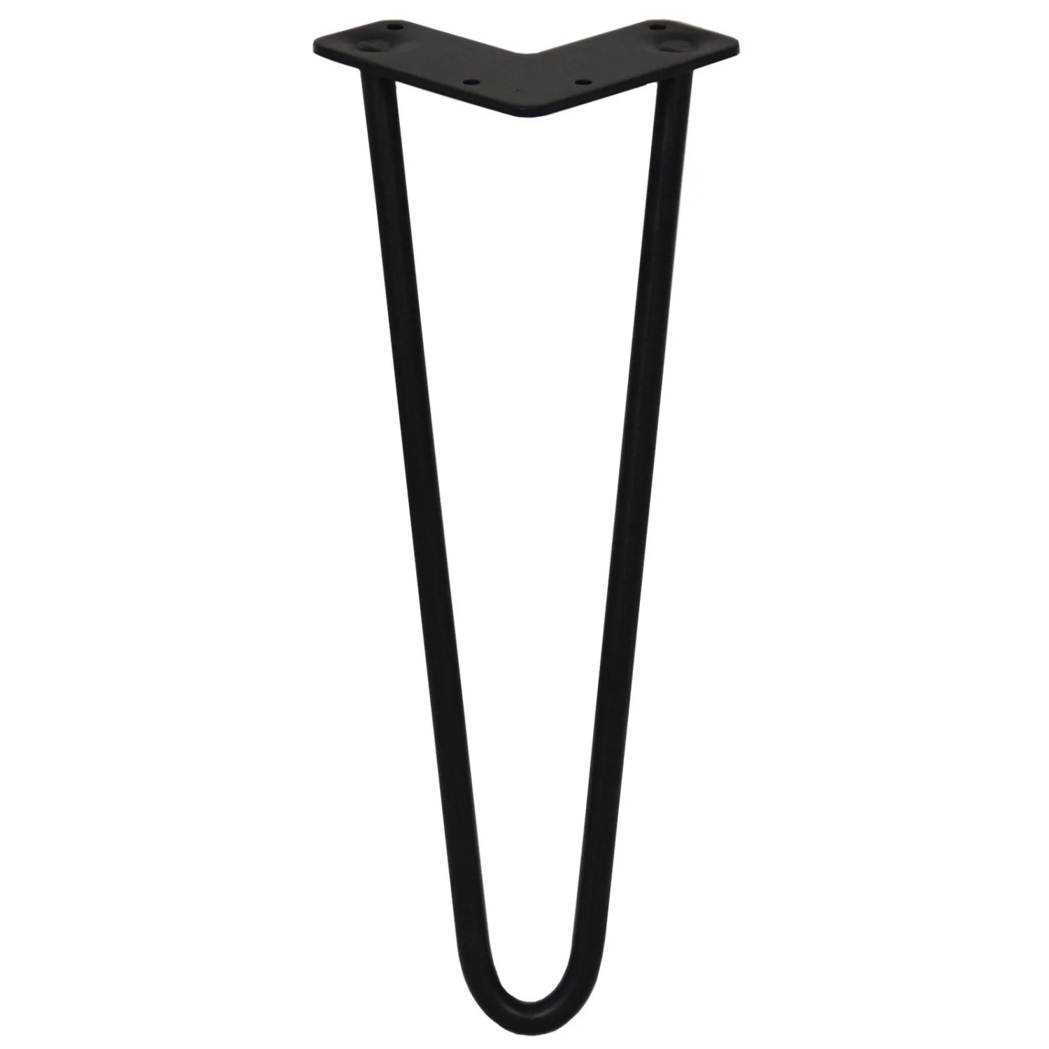 Monstershop 4 x 35.5cm Hairpin Tischbeine 2 Streben 12mm Schwarz