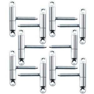 10 verzinkte SOTECH Türbänder mit M8x50 mm Zapfen für Holztüren. Robuste Einbohrbänder aus Stahl, 15x83 mm.