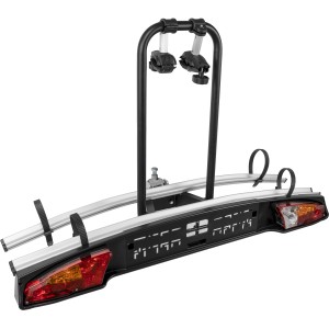 Menabo Merak S Kupplungs-Fahrradträger für 2 Fahrräder, erweiterbar für 3 Fahrräder.