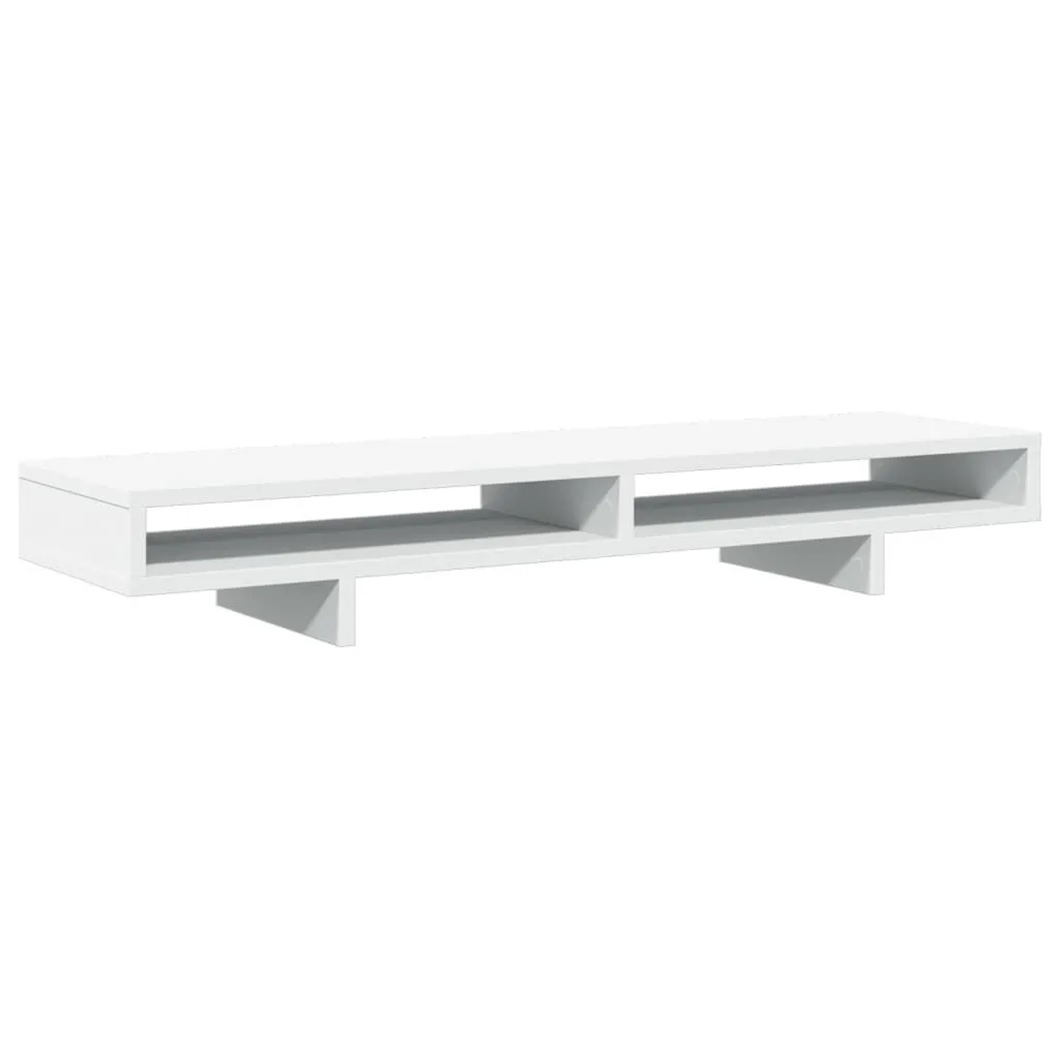 vidaXL Monitorständer Weiß 100x27x15 cm Holzwerkstoff 854751