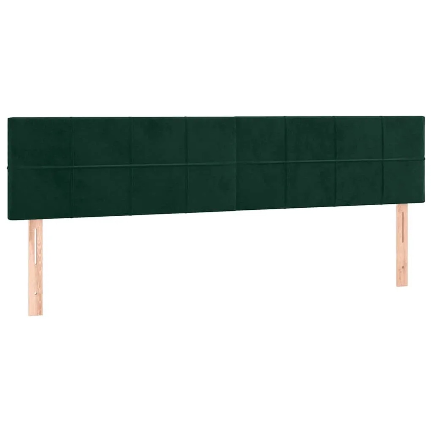 vidaXL Kopfteile 2 Stk Dunkelgrün 90x5x78/88 cm Samt 346085