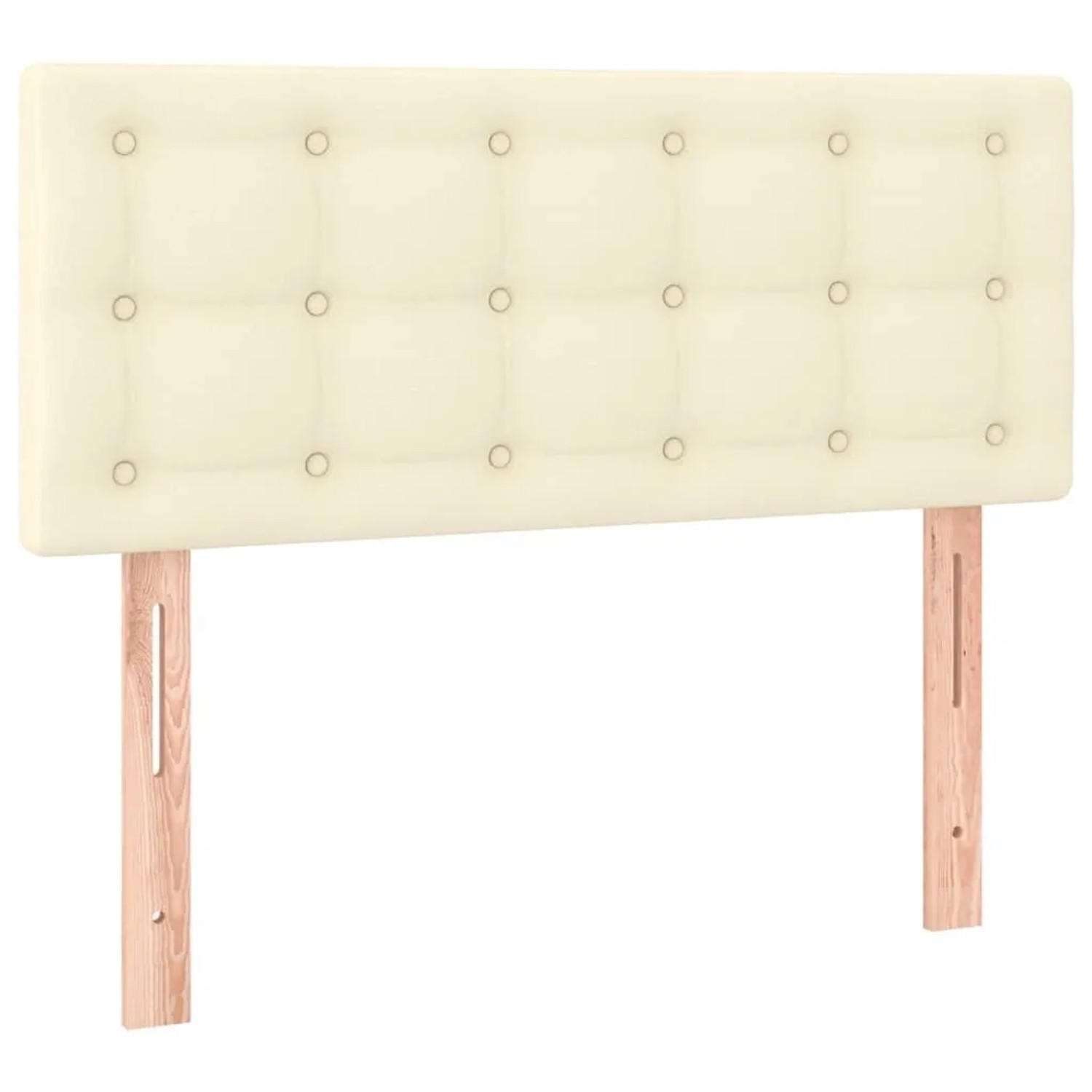 vidaXL Kopfteil Creme 100x5x78/88 cm Kunstleder 346446