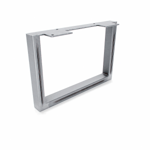 HEVVA Möbelbein GRAZ 20 cm Hoch 30 cm Tief 1 Stück Rohstahl-Klarlack