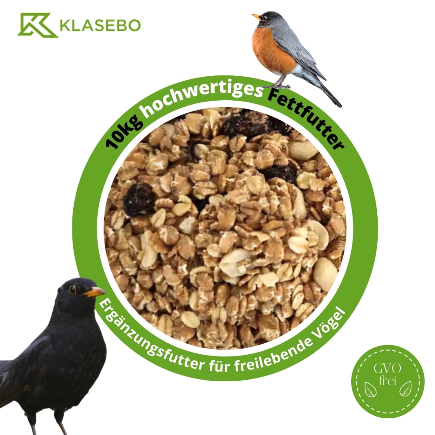 Klasebo Fettfutter 10 Kg  Vogelfutter