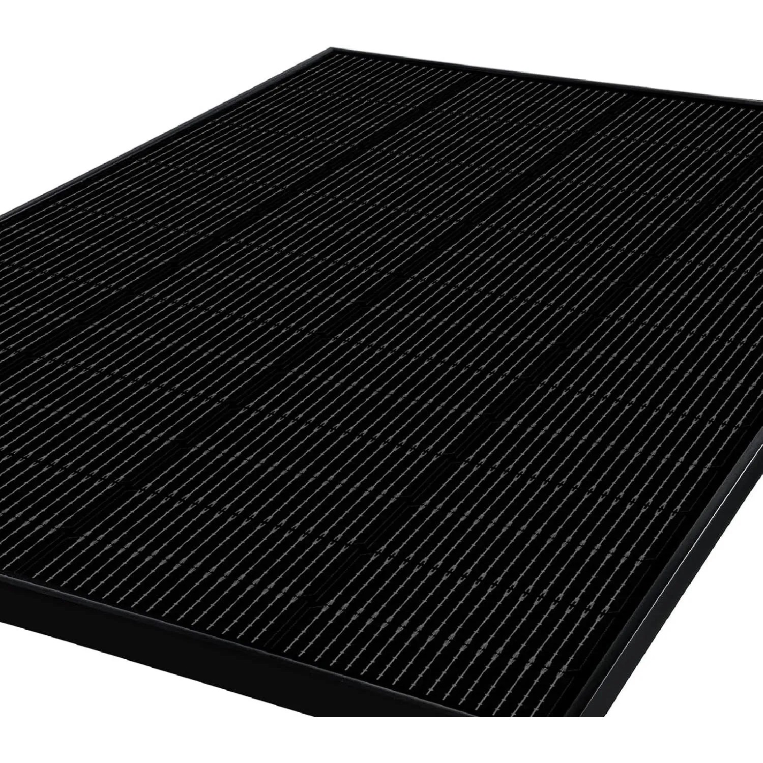 Schwarzes SUNSHARE 200W Solarmodul für Balkonkraftwerke mit TopCon N Typ Zellen.
