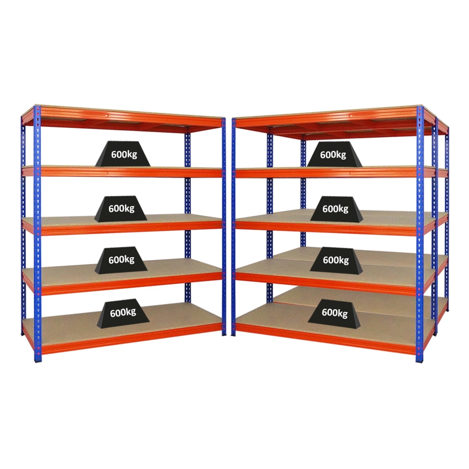 PROREGAL Mega Deal 3x Profi Schwerlastregal Bison HxBxT 180 x 160 x 60 cm 5 günstig online kaufen