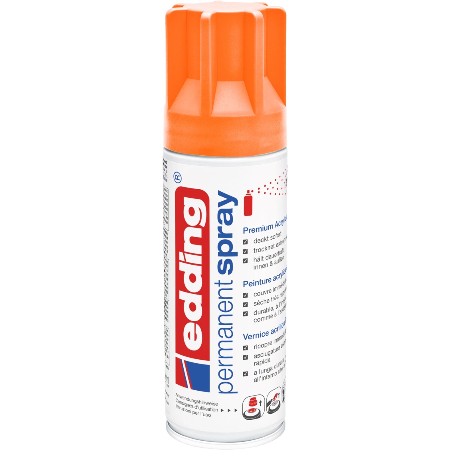 edding 5200 Permanent Spray Neonorange matt 200 ml