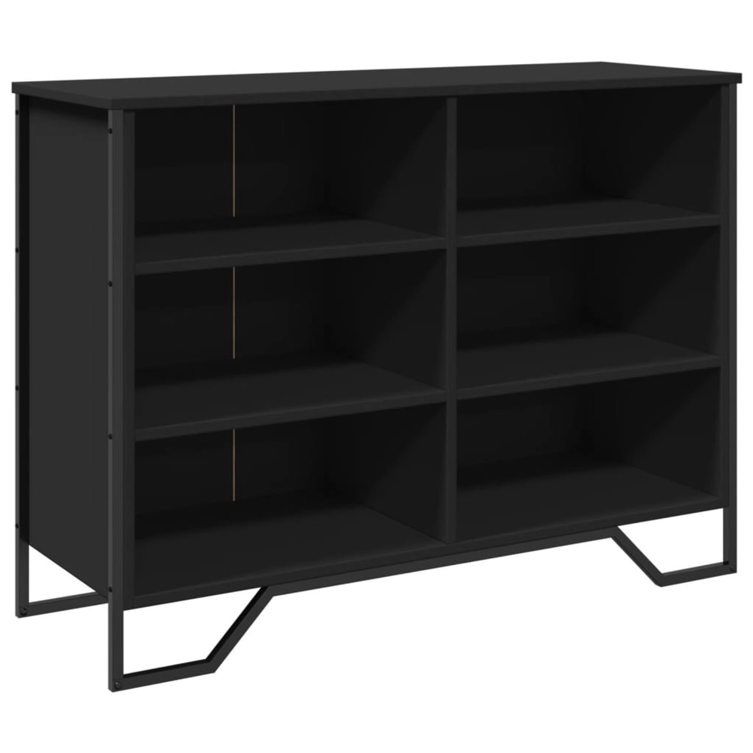 vidaXL Sideboard Schwarz 101x35,5x74,5 cm Holzwerkstoff 848554 günstig online kaufen