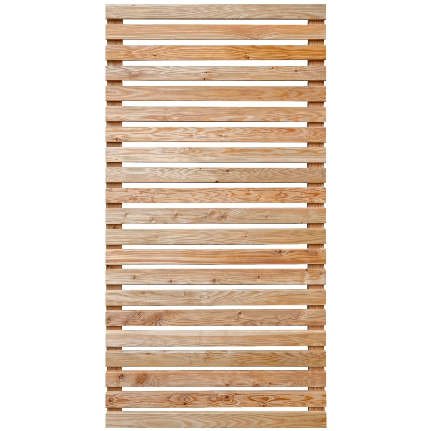 GartenLand Rhombus Holz Zaun Römö ca. 90x180cm Lärche Natur mit 2 Riegeln O günstig online kaufen