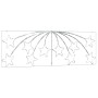 Mehrfarbiger LED Weihnachtsstern (180x57cm) für festliche Dekoration.