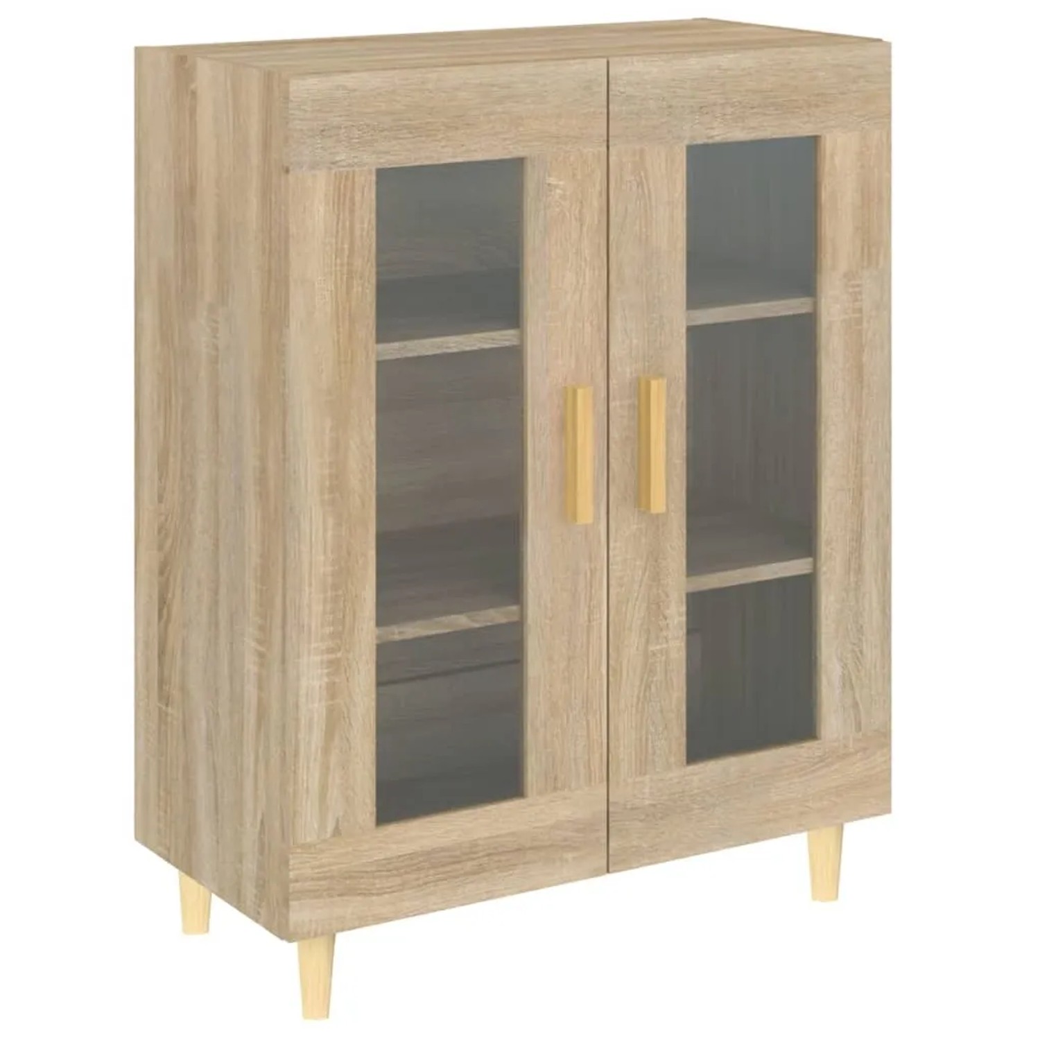 vidaXL Sideboard Sonoma-Eiche 69,5x34x90 cm Holzwerkstoff 812117