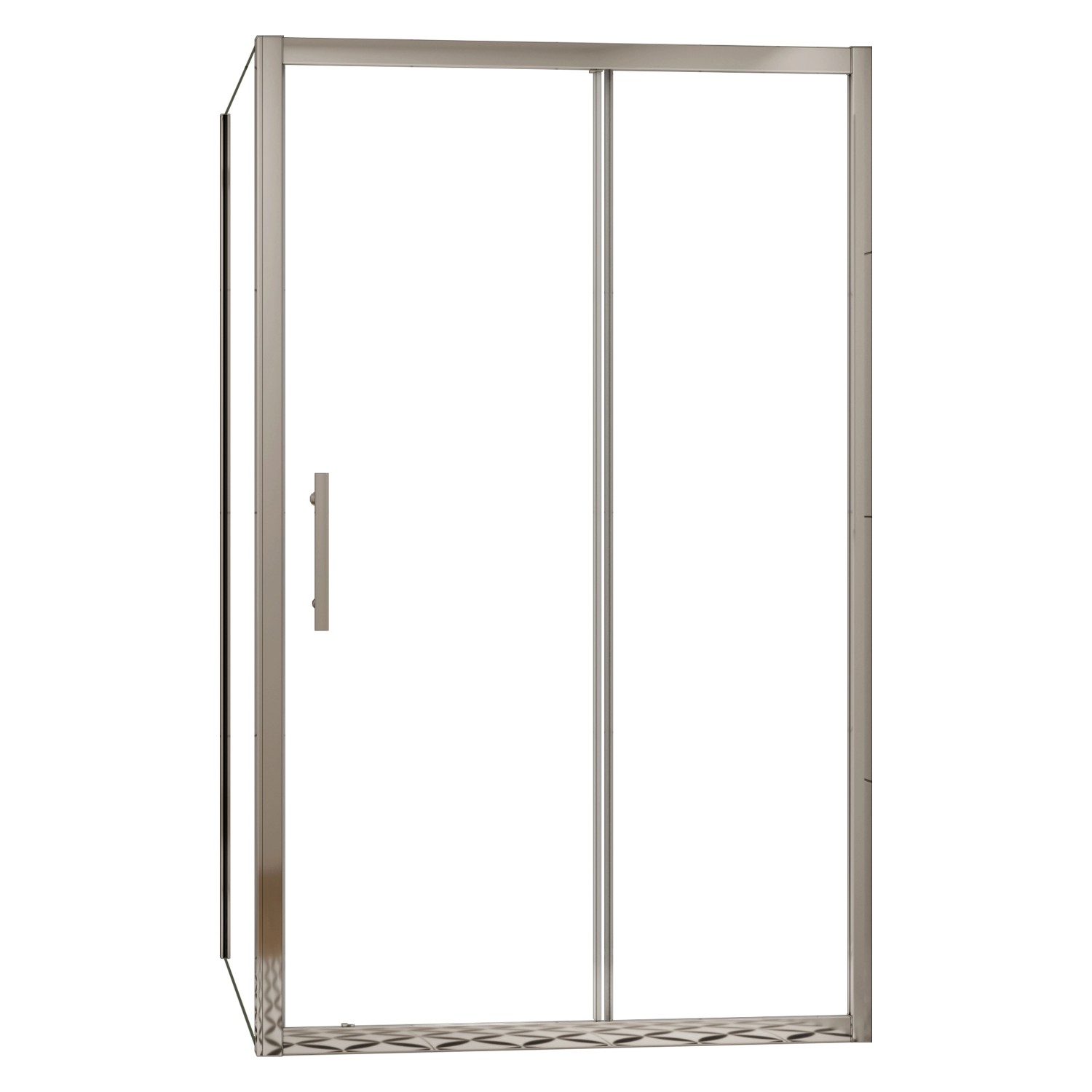 AICA Duschkabine Schiebetür 100x190cm mit Seitenwand 90x190cm Eckeinstieg 8 günstig online kaufen
