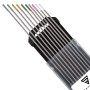 STAHLWERK Wolframelektroden Set, 2,4 mm, verschiedene Farben (Gold, Grau, Pink, Weiß, Grün) im 10er Pack.