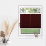 Weinrotes Plissee 85x210cm am Fenster, blickdicht, Klemmfix ohne Bohren. Ideal als Sicht- und Sonnenschutz.