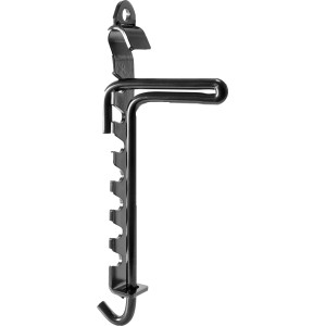 Schwarzer Petromax Kesselhaken KH7 aus Stahl, max. 61 cm lang, für Feuertöpfe und Kessel.