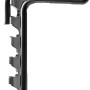 Schwarzer Petromax Kesselhaken KH7 aus Stahl, max. 61 cm lang, für Feuertöpfe und Kessel.