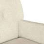 vidaXL Chesterfield Bank Creme 112 x 65,5 x 75 cm Samt 42019293_7