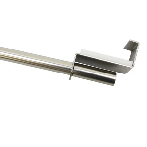 Gardinia Spannvitrage Titan, Ø 7/9 mm, 60-90 cm, Detailaufnahme der Fensterbefestigung.