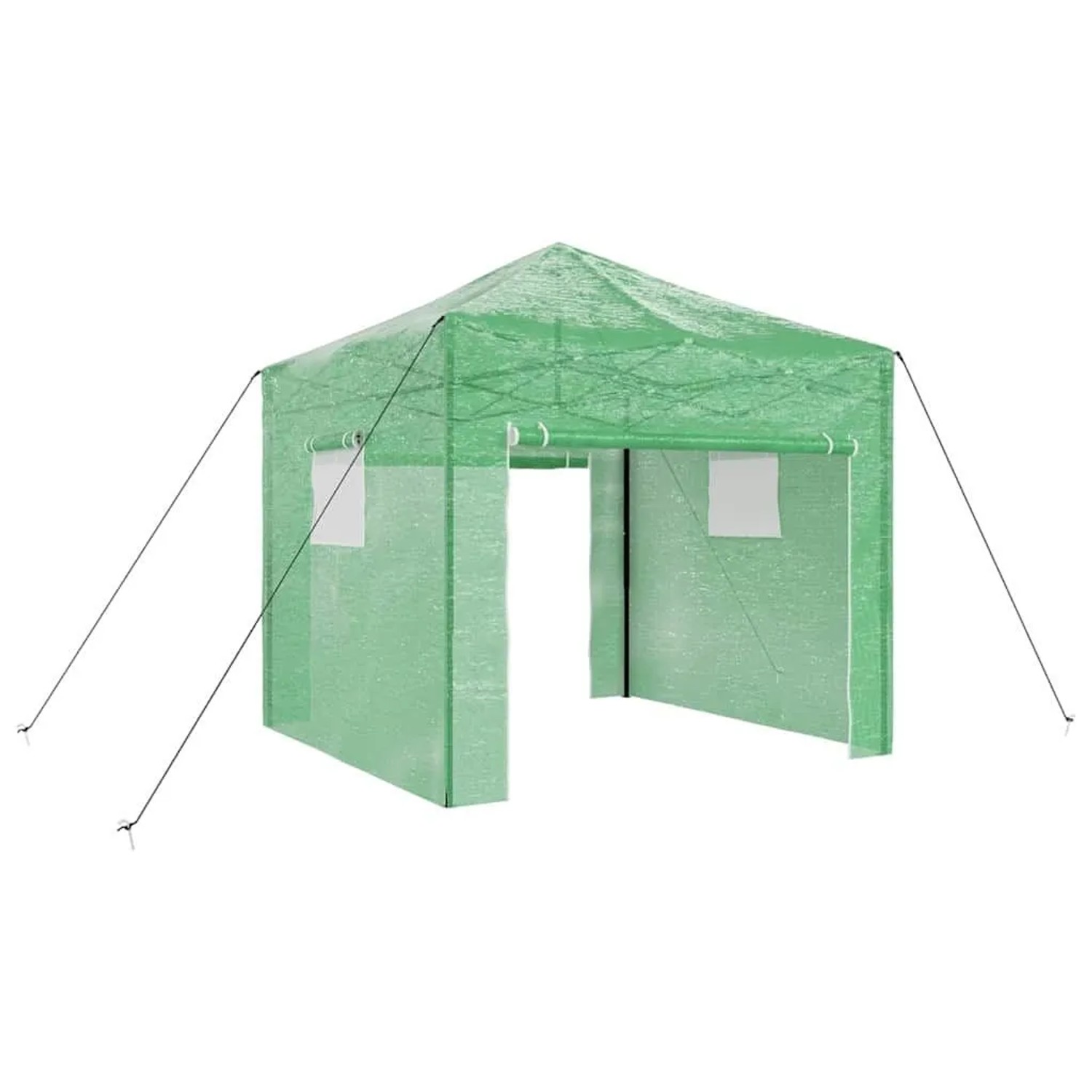 vidaXL Gewächshaus mit Pop-up-Rahmen Grün 290 x 290 x 315 cm Eisen 42006643