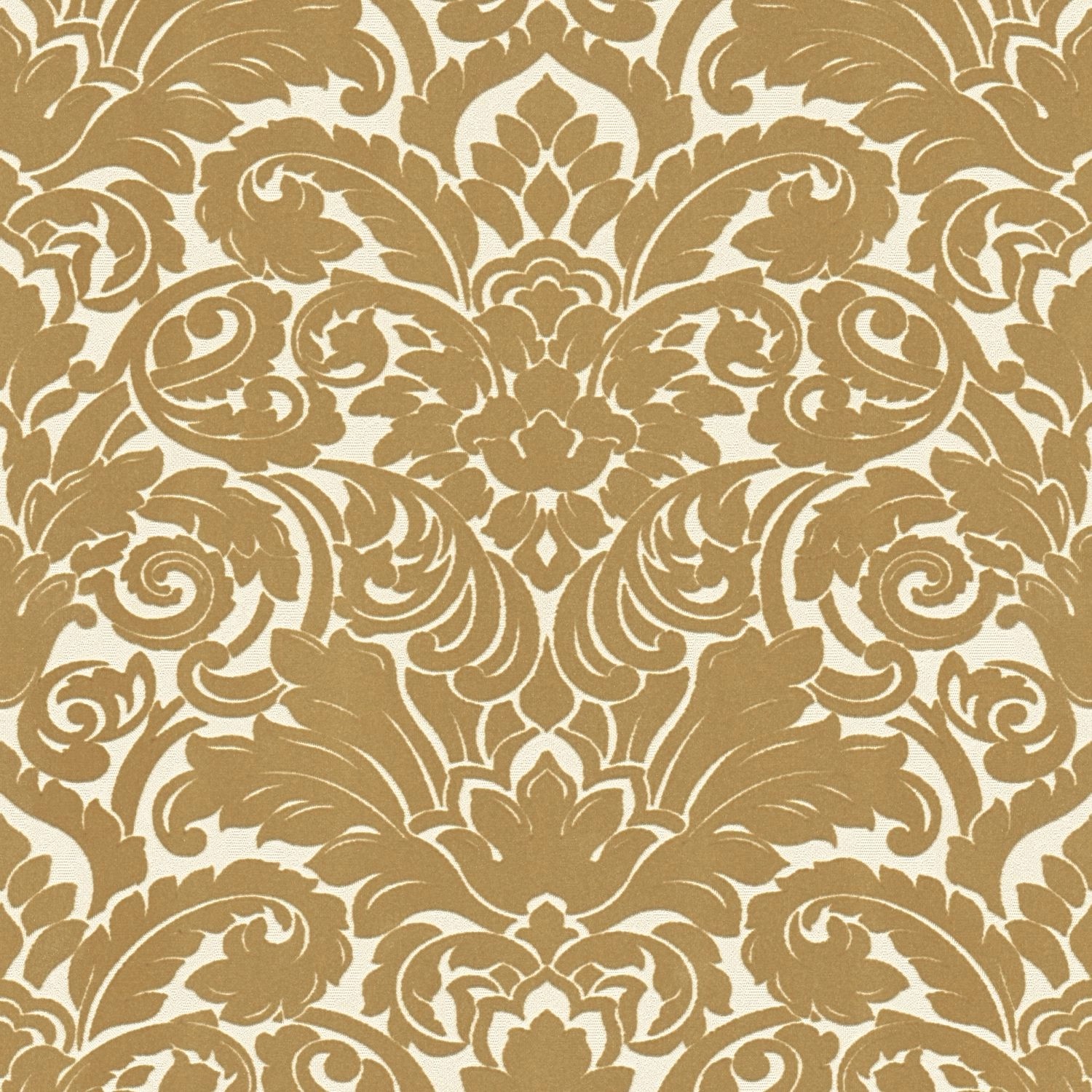 PROFHOME 335832-GU Barock Tapete Ornament Matt Braun Creme 0,52 m x 10,05 m günstig online kaufen