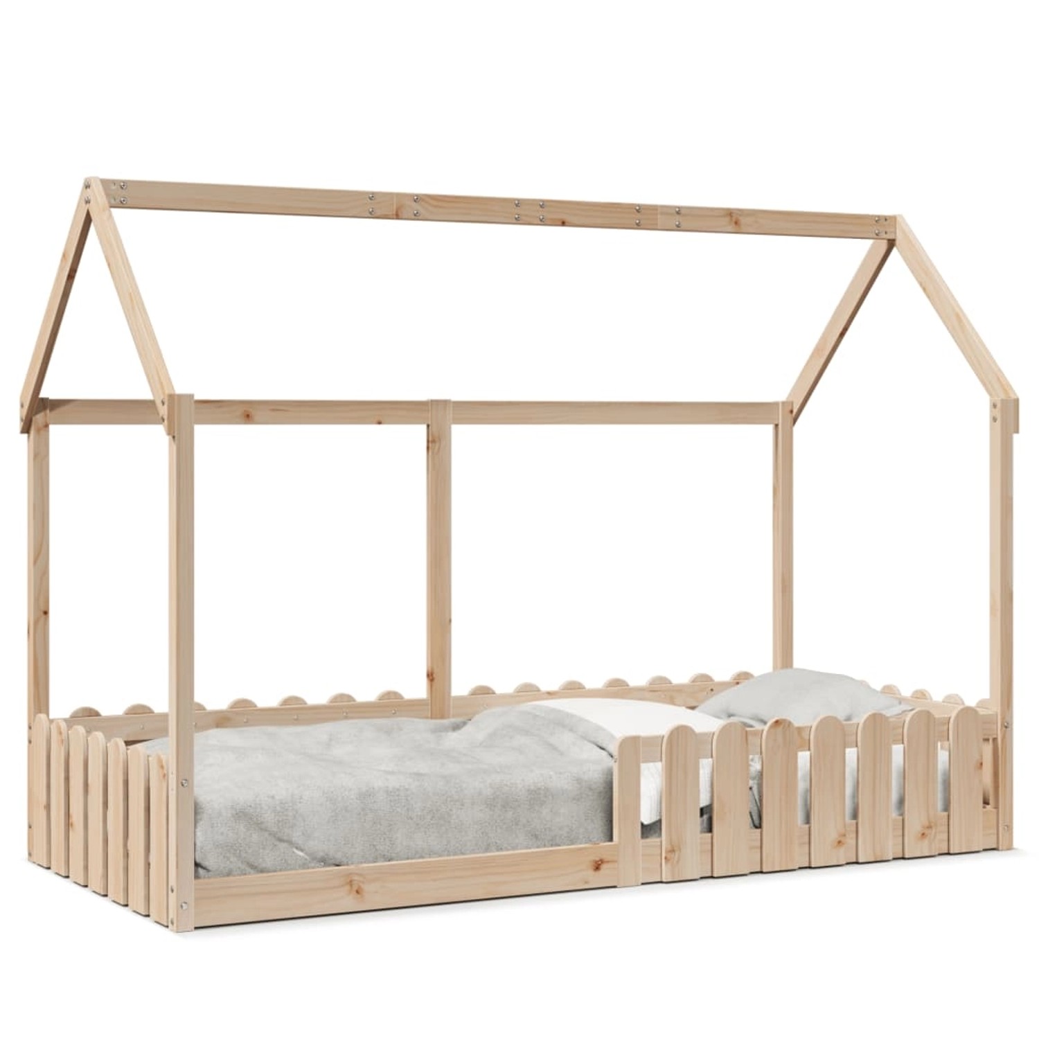 vidaXL Kinderbett Hausbett 90x190 cm Massivholz Kiefer2098708 günstig online kaufen